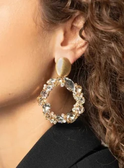 Strass Oorbellen Lynn Rond