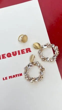 Strass Oorbellen Lynn Rond