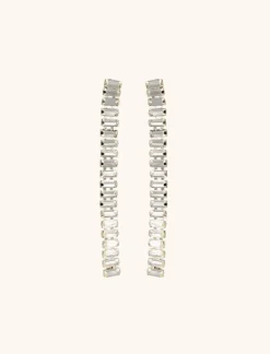 Strass Oorbellen Mosa Single Waterfall Crystal