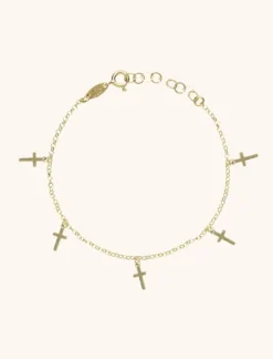 Symbool 5 Little Cross Armband