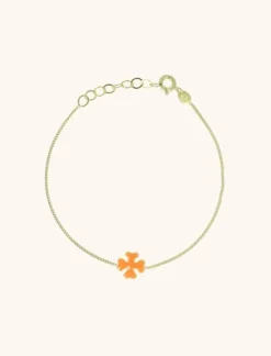 Symbool Armband Klaver Oranje