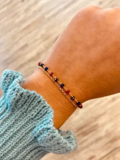 Symbool Armband Rosary Mulitcolor Donker
