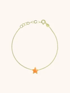 Symbool Armband Ster Emaille Oranje