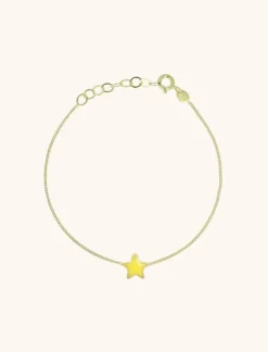 Symbool Armband Ster Emaille Geel