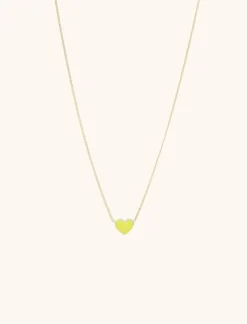 Symbool Ketting Hart Geel
