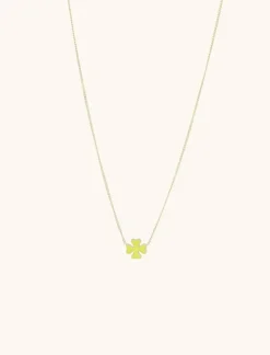 Symbool Ketting Klaver Geel