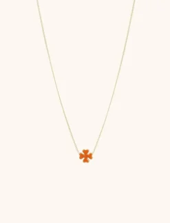 Symbool Ketting Klaver Oranje