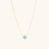 Symbool Ketting Klaver Turquoise