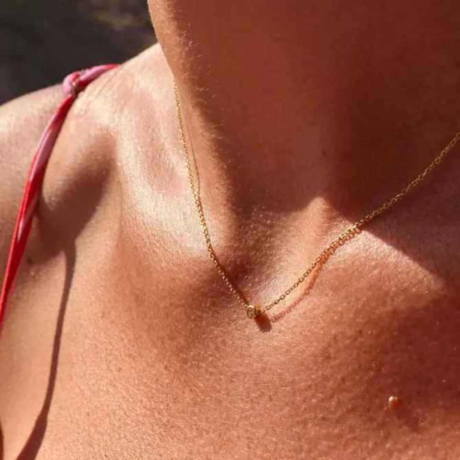 Symbool Ketting One Diamond