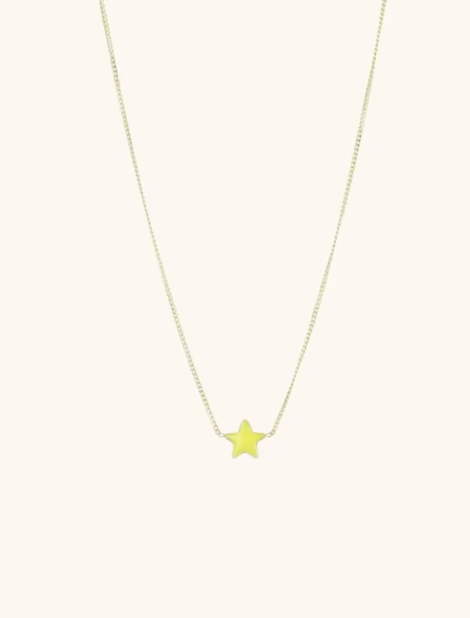 Symbool Ketting Ster Geel