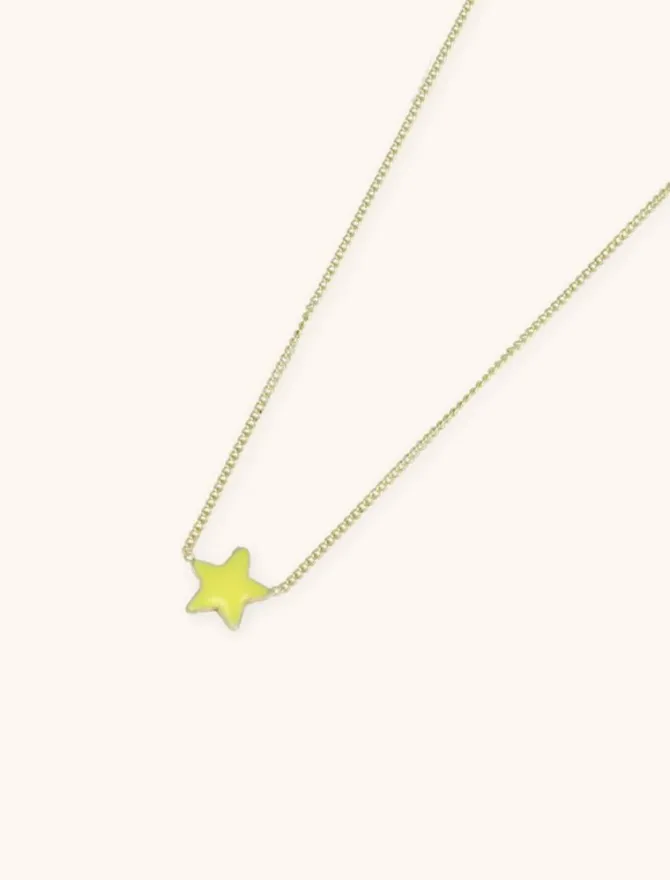 Symbool Ketting Ster Geel
