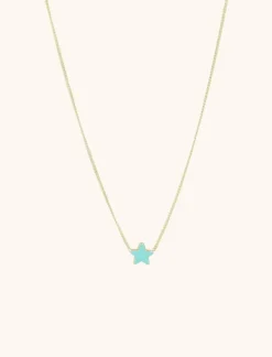Symbool Ketting Ster Turquoise
