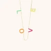 Symbool Love Ketting Xl Multicolor