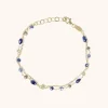 Symbool Rosary Armband Mix Donker Blauw