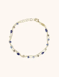 Symbool Rosary Armband Mix Donker Blauw