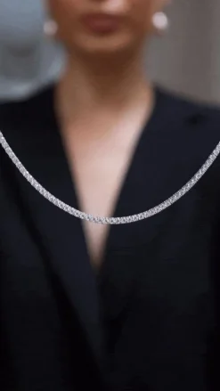 Tennis Ketting Kristal L