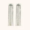Veronique Oorbellen Baguette Waterval L Kristal
