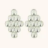 Vita Oorbellen Octagon Diamant L Kristal