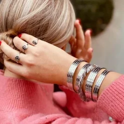 Zilveren Armband Quote M