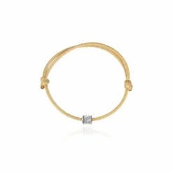 Zilveren Initial Cube Armband