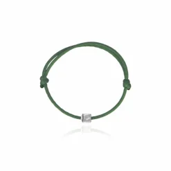 Zilveren Initial Cube Armband