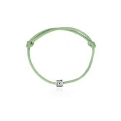 Zilveren Initial Cube Armband
