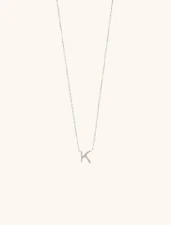 Zilveren Ketting Initial In Between