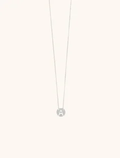 Zilveren Ketting Initial Klein