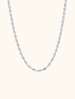 Zilveren Ketting Twisted