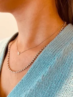 Zilveren Ketting Twisted