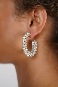 Zilveren Oorbellen Loe Creool Deluxe M