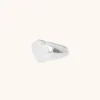 Zilveren Ring Symbol Hart Seal Ring