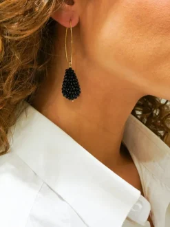 Zwarte Oorbellen Amy Glassberry Cone S