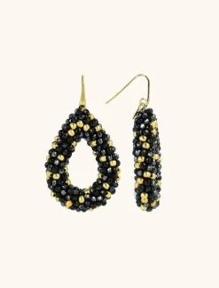 Zwarte Oorbellen Berry Drop L