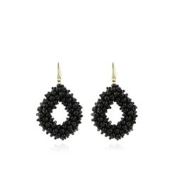 Zwarte Oorbellen Holly Double Stones Glassberry Ace L