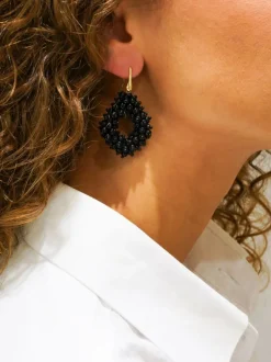 Zwarte Oorbellen Holly Double Stones Glassberry Ace M