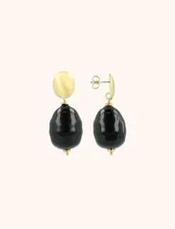 Zwarte Parel Oorbellen Mother Earth Gaby L