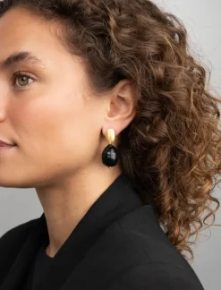 Zwarte Parel Oorbellen Mother Earth Gaby L